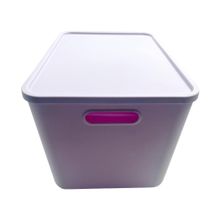 Product image of სათავსო ყუთი/High Storage Box with Lid (L)(Purple)