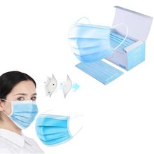 Product image of ერთჯერადი სამედიცინო პირბადე/ნიღაბი/მასკა  3-მ შრიანი ფილტრით  შეკვრა (50 ცალი) (პირველადი დახმარება)