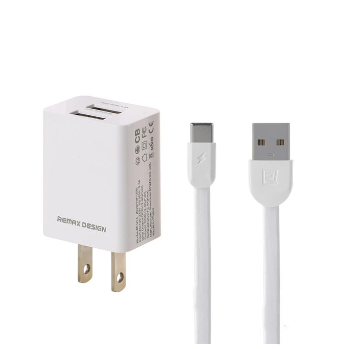 remax-traveller-series-24a-data-cablecharger-rp-u14-type-c-white