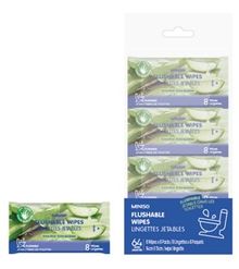 Product image of სველი ხელსახოცი/Aloe Flushable Wipes (8 Wipe×8 Packs)