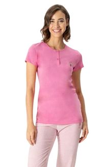 Product image of U.S. Polo Assn. 17035 ქალის პიჟამის ორეული შარვლით (ვარდისფერი)