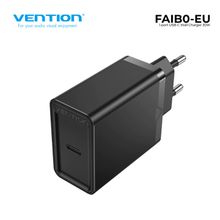 Product image of VENTION FAIB0-EU 1-port USB-C Wall Charger(30W) EU-Plug Black