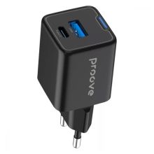 Product image of Wall Charger Proove Pocket GaN Plus 25W (Type-C + USB) black