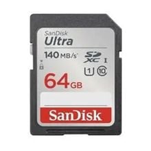 Product image of SanDisk 64GB Ultra SD/HC UHS-I Card 140MB/S Class 10 SDSDUNB-064G-GN6IN მეხსიერების ბარათი