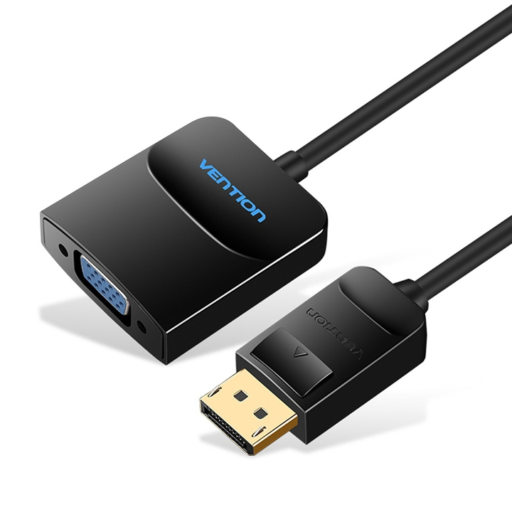 vention-hbfbb-dp-to-vga-converter-015m-black