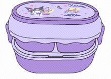 Product image of საკვების კონტეინერი/Kuromi Double Layer Lunch Box with Handle 1600mL