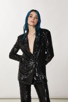 Product image of patrizia pepe პიჯაკი Tulle jacket with sequins