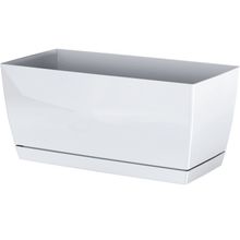 Product image of PROSPERPLAST COUBI CASE DUPP S449 240 მმ, თეთრი პლასტმასის ქოთანი ყვავილებისთვის
