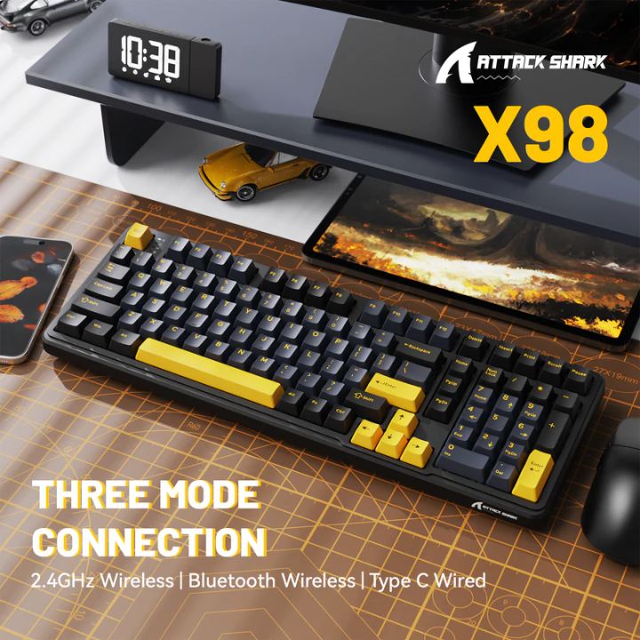 attack-shark-keyboard-mechanical-x98-1khz-gaming-klaviatura-photo-3