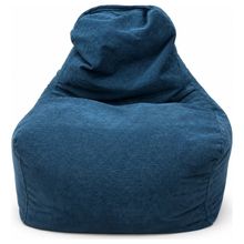 Product image of KAPRIZI ველვეტის ლურჯი 63 სმ პუფი ზურგიანი