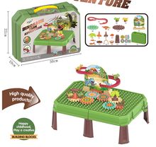 Product image of ასაწყობი სათამაშო/Big Building Block Series Dinosaur Slide Building Block Table
