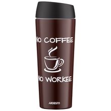 Product image of თერმოსი ARDESTO AR2645CB TRAVEL MUG COFFEE TIME, 450ML, STAINLESS STEEL, BROWN