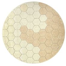 Product image of Lorena Canals Round Honeycomb Golden ხელნაკეთი საბავშვო ხალიჩა