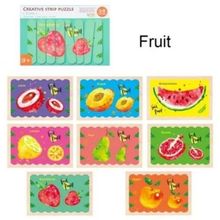 Product image of Multicolor Creative Strip Puzzle ხის სათამაშო