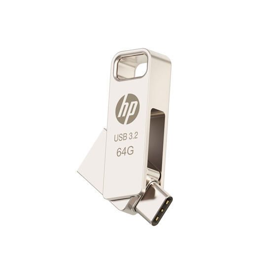 hp-x206c-otg-usb-32-flash-drive-64gb-silver-flesh-mekhsiereba-photo-2