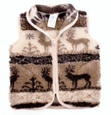 Product image of ჟილეტი საბავშვო საყელოთი ირემი ნატურალური შალი