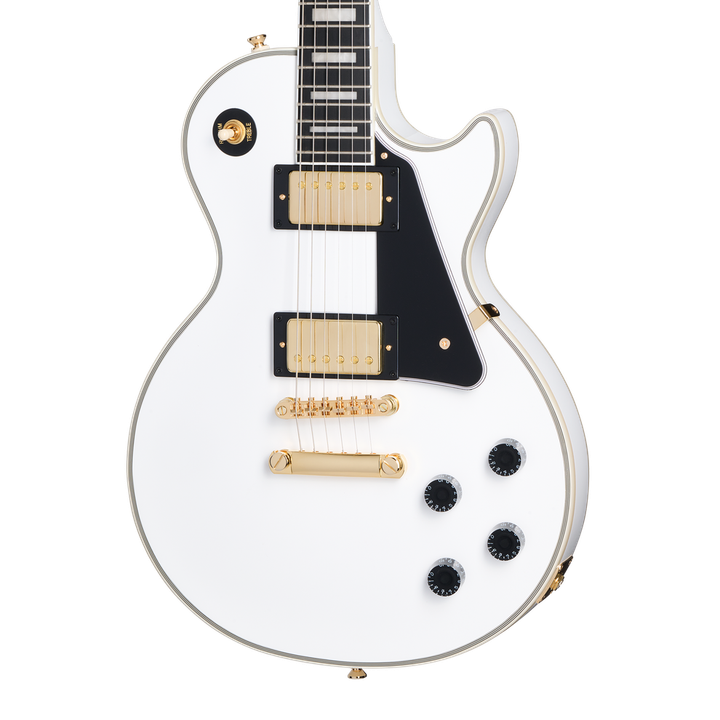 epiphone-les-paul-custom---alpine-white-incl-premium-gig-bag-eleqtro-gitara-photo-2