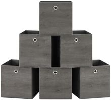 Product image of SONGMICS, შესანახი ყუთები, 4 ცალი, ნაცრისფერი, 30 x 30 x 30 სმ