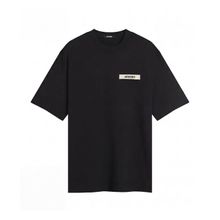 Product image of JACQUEMUS ბამბის მაისური დეკორატიული Gros Grain ელემენტით