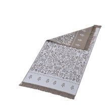 Product image of ხალიჩა -  LEAF ACRYLIC FRINGED RUG 80X150 CM BEIGE