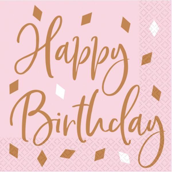 spilendzisferi-dabdghis-khelsakhotsi-16ts-33-x-33-sm-16-napkins-rose-gold-birthday-happy-birthday-33-x-33-cm