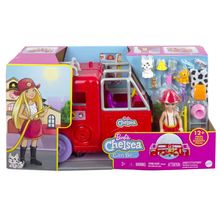 Product image of Mattel Barbie Chelsea Fire Truck Vehicle თოჯინა აქსესუარებით