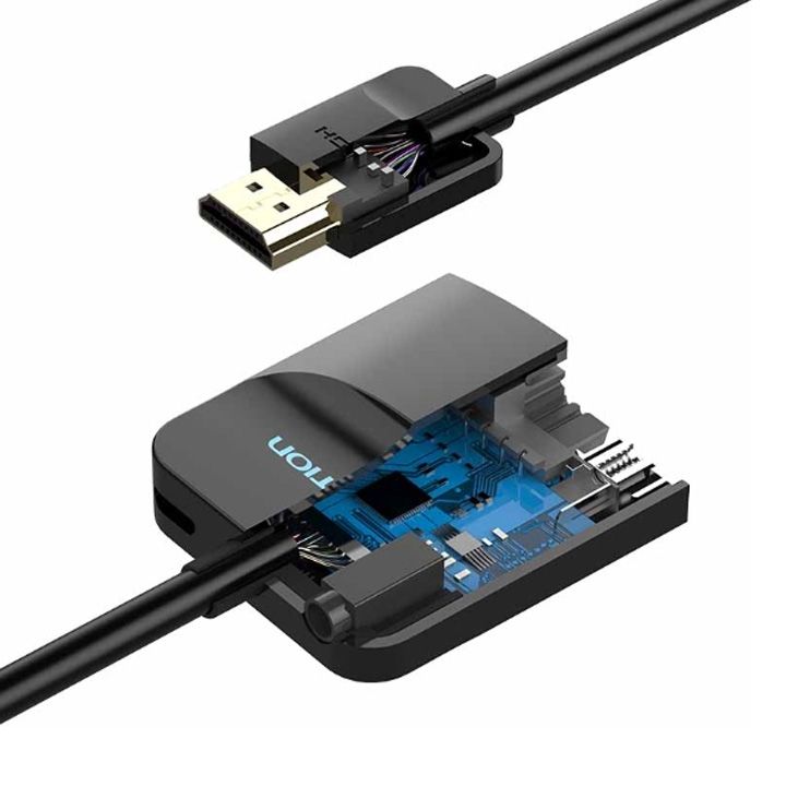 vention-42161-hdmi-to-vga-converter-with-female-micro-usb-and-audio-port-015m-black-photo-2