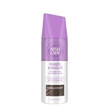 Product image of Nishlady Magic Retouch Spray Medium Brown 100 ml თმის სპრეი