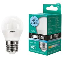 Product image of CAMELION LED8-G45/845/E27 LED ნათურა  