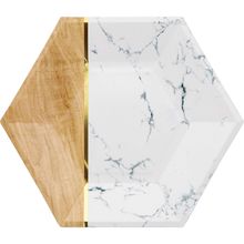 Product image of სადღესასწაულო თეფში მრავალკუთხედი MARBLE 8ც