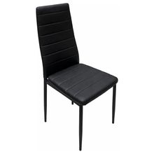 Product image of 80.5X42X36 სმ სასადილო სკამი შავი ლითონის კარკასით