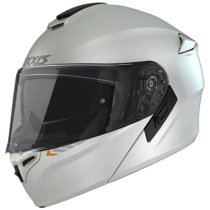 AXXIS STORM SV S SOLID A0 GLOSS PEARL WHITE XL მოდულარი ჩაფხუტი