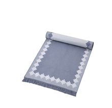 Product image of ხალიჩა -  CROSS ACRYLIC FRINGED RUG 120X180 CM GREY