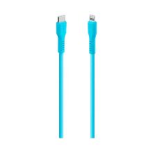 Product image of TTEC USB-C - LIGHTNING CHARGE/DATA CABLE, 120CM NEON BLUE კაბელი