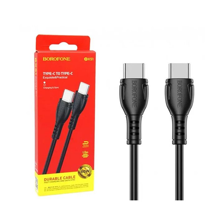borofone-bx51-type-c-to-type-c-kabeli-60w