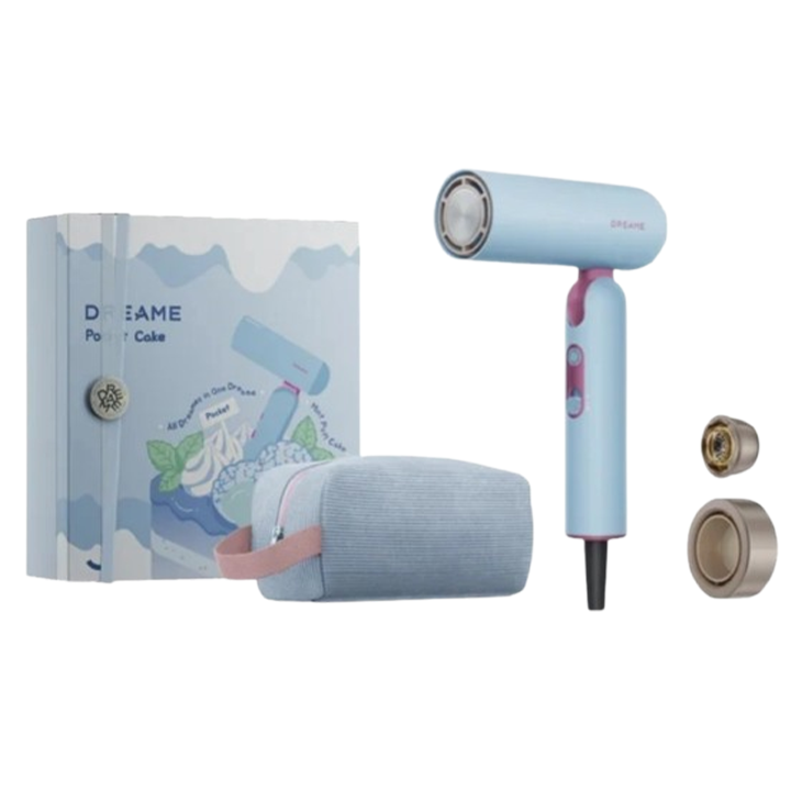 dreame-hairdryer-pocket-cake-high-speed-hair-dryer-blue-ahd51eu-samgzavro-tmis-feni