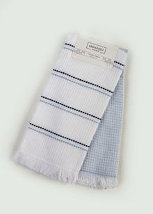 Product image of BAGGY HARVEY JACQUARD KITCHEN TOWEL SET OF 2 INDIGO 50X70 ჩაის ტილო