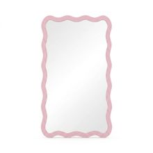 Product image of ტალღოვანი სარკე ხის ჩარჩოთი