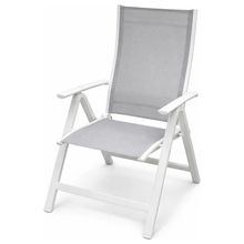 Product image of DOMINO HY-061 (66X63X108) თეთრი ბაღის დასაკეცი სკამი