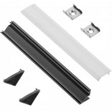 Product image of ალუმინის პროფილის ნაკრები GLAX GTV 2მ კუთხის შავი