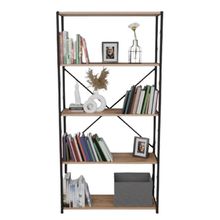 Product image of 5 დონიანი თარო ფიჭვის ფაქტურით (180x88x34) (FD1027)