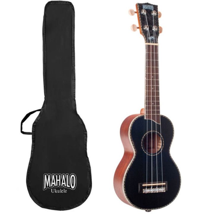 mahalo-mp1bk-pearl-series-soprano-ukulele-solid-top-black-with-bag-ukulele-shalitit