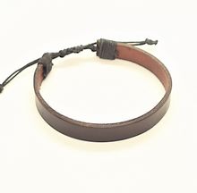 Product image of Pietra ყავისფერი ნატურალური ტყავის რეგულირებადი სამაჯური – LOVE YOU წარწერა, ხელნაკეთი