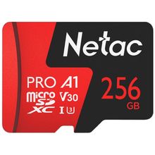 Product image of Netac NT02P500PRO-256G-S MicroSDXC მეხსიერების ბარათი