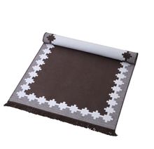 Product image of ხალიჩა -  CROSS ACRYLIC FRINGED RUG 120X180 CM LIGHT BROWN
