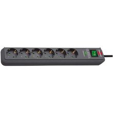 Product image of დამაგრძელებელი 6 Brennenstuhl 5მ 13.500A ანტრაციტი Eco-Line