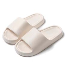 Product image of ქალის ჩუსტი(40-41)/Womens Macaron Color Bread-Shape Bathroom Slippers(White,40-41)