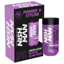 Product image of Nishman Powder Styling Wax P1 Fresh Look 20gr თმის მოცულობის ფხვნილი სურნელით