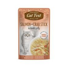 Product image of PETFEST Salmon with crab stick 70 გრ სნექი კატისთვის