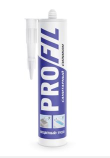 Product image of PROFIL სანიტარული სილიკონის ჰერმეტიკი (გამჭვირვალე) 270მლ